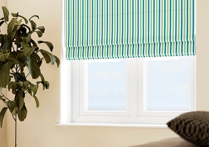 The British Stripe Co. Catherine, Blackpool No.1 - Twist&Fit Roman Blind - Image 5